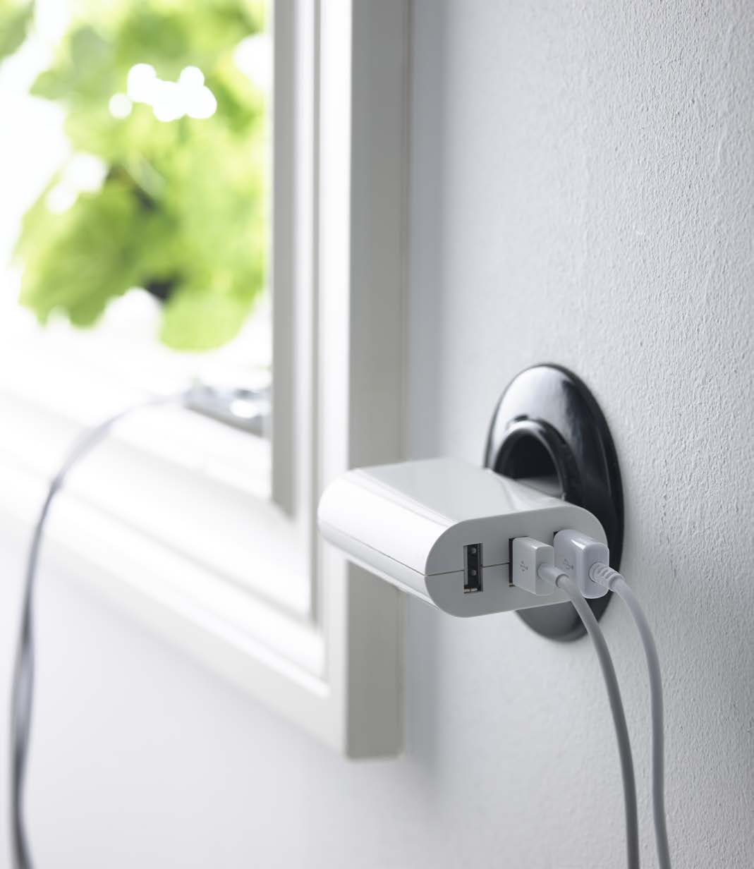 PRESSKITT / APRIL 2015 / 26 KOPPLA USB-laddare, tre portar KOPPLA