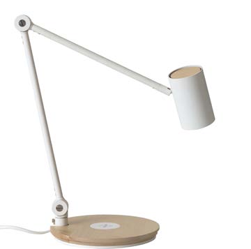 04 PH124048 RIGGAD LED arbetslampa med trådlös laddning 599:- Inbyggd laddare för smartphone samt inbyggd USB-port.