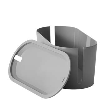 också har en USB-port. Plast. Designer: David Wahl. Ø13cm. Vit. 503.083.