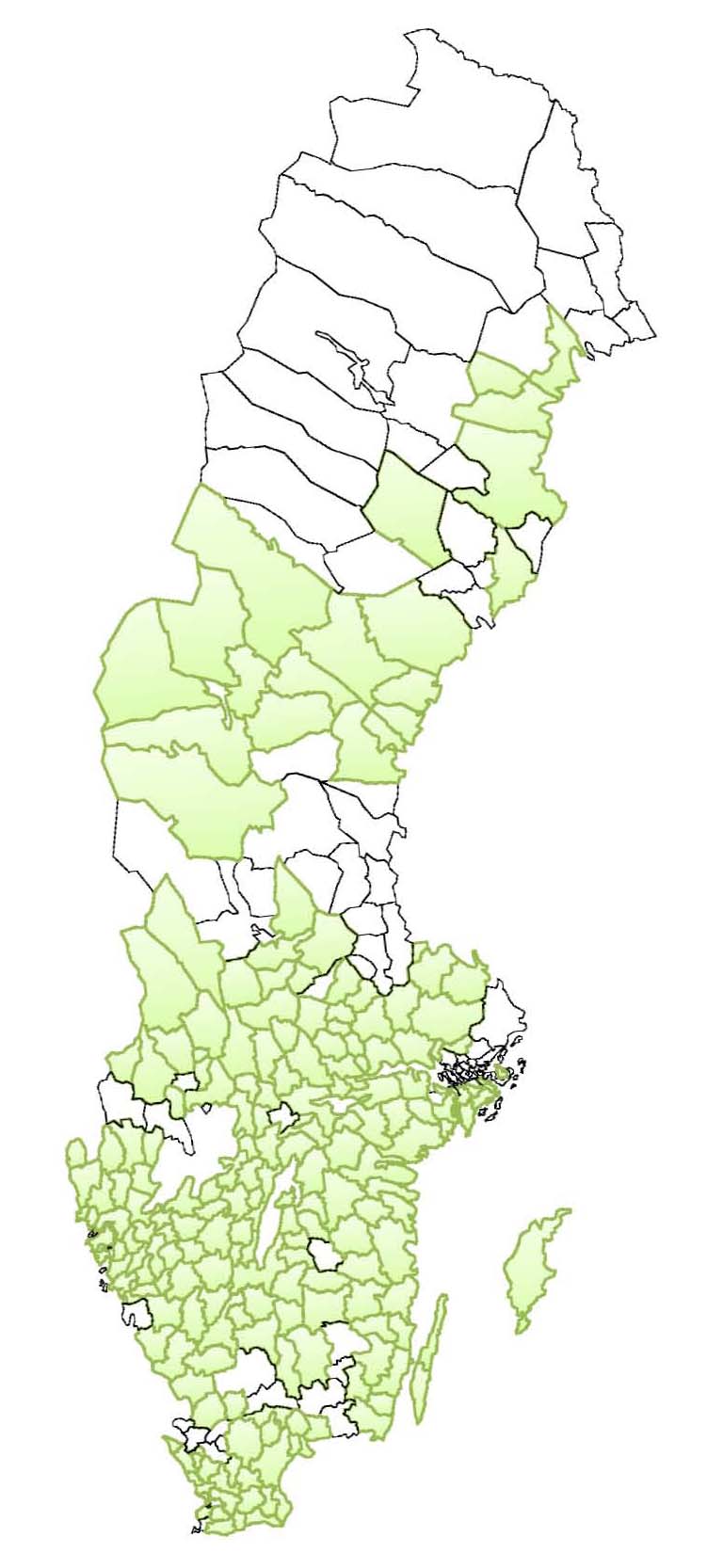 Sida: 30 av 30 8.4 Bilaga: Kommuner som ingår i ett samordningsförbund Figur 2.