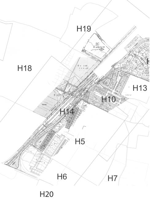 Detaljplaner Järnvägsutbyggnaden berör ett flertal detaljplaner inom Hjärup. En översikt av gällande detaljplaner redovisas i figur 6.3.