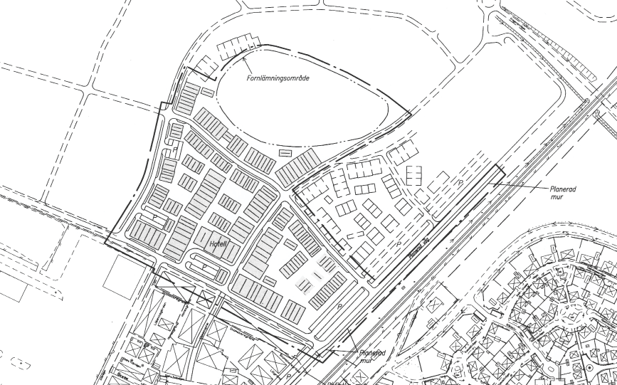 Planerad utbyggnad norr om Jakriborg För området norr om Jakriborg finns en antagen detaljplan.