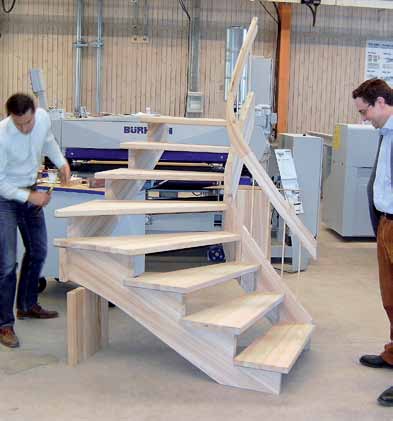 På programmet stod bland annat en visning av hur en trappa designas och ritas med StairCon, för att sedan tillverkas med den senaste tekniken inom CNC.