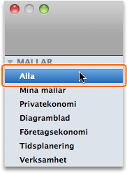 Vi kan använda Arbetsboksgalleriet i Excel för att öppna en tom arbetsbok. Om du inte redan har öppnat Excel klickar du i Dock på Excel.