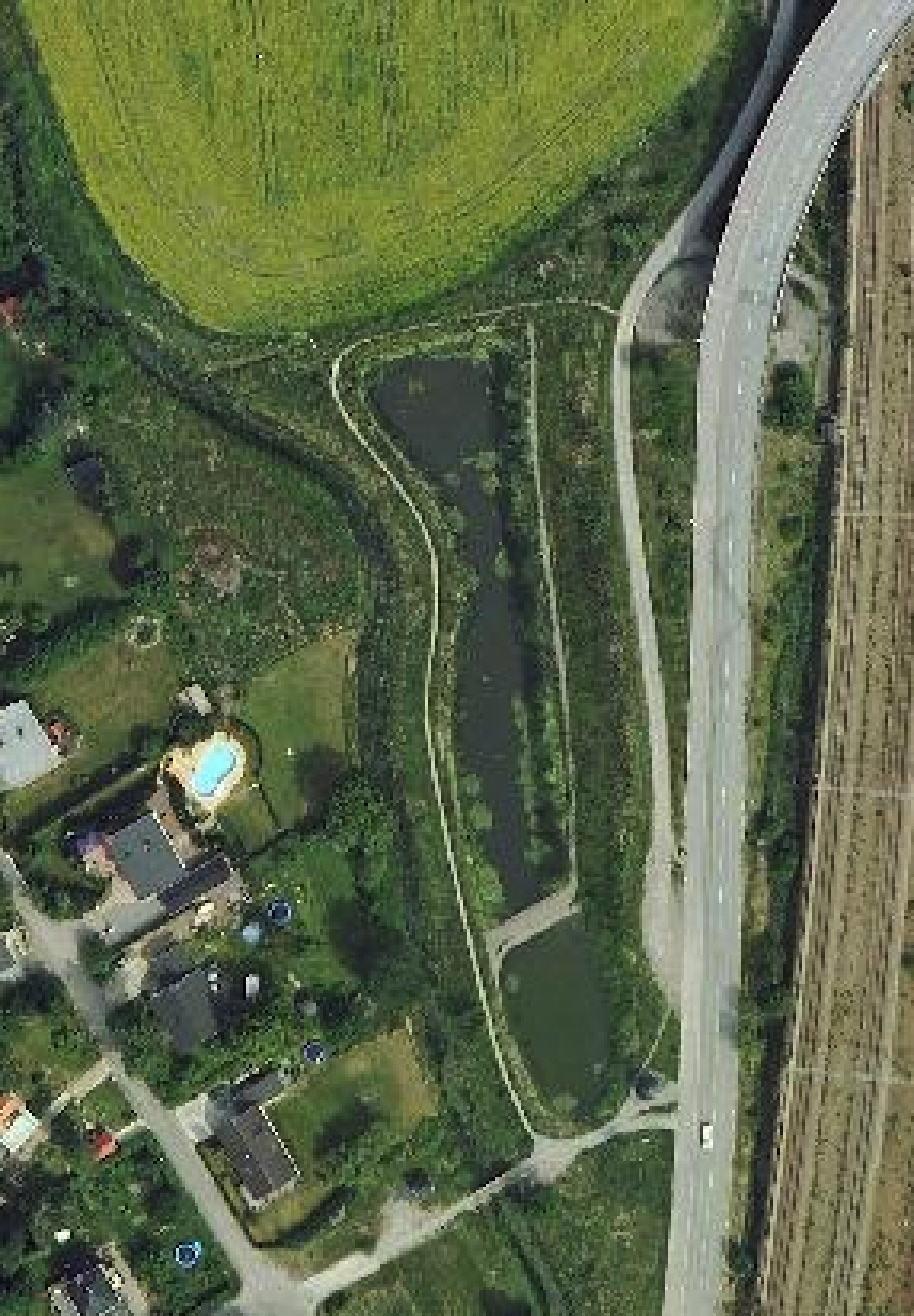 StormTac, 2009-12). Vattnet strömmar vidare från fördammen dels till huvuddammen genom/över (beroende på vattenstånd) en makadamvall och dels till våtmarks ytan.