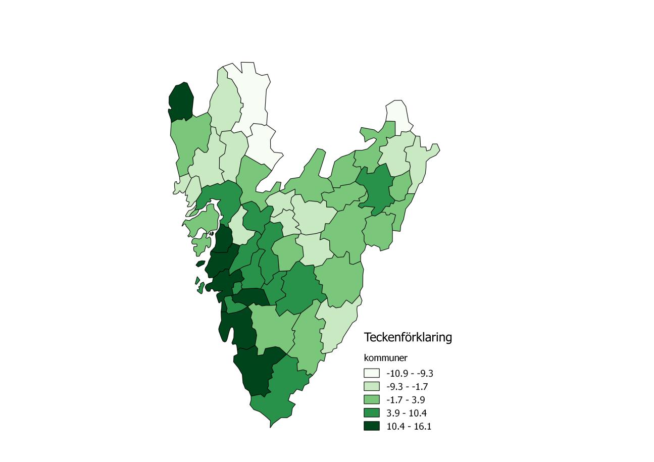 Västsverige idag och imorgon Området som denna rapport täcker är långt ifrån homogent. Vi väljer att i denna rapport kalla området som omfattar Unionens berörda tre regioner för Västsverige.