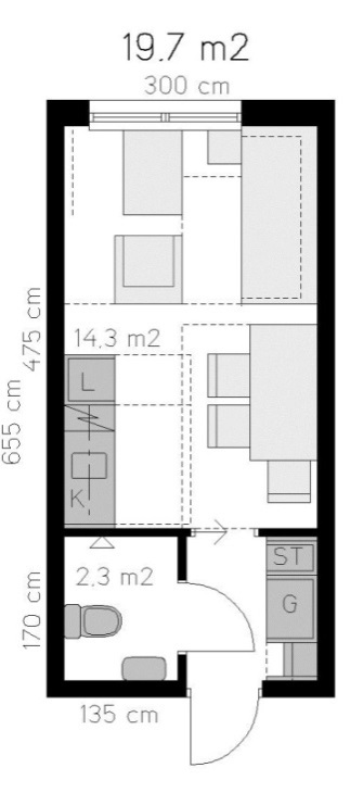 m 2 mindre om den görs otillgänglig enligt figur 19.