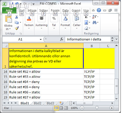 80 Märkning i ett låst fält i Excel Märkning i en inloggningsruta till ett informationssystem 12.6.