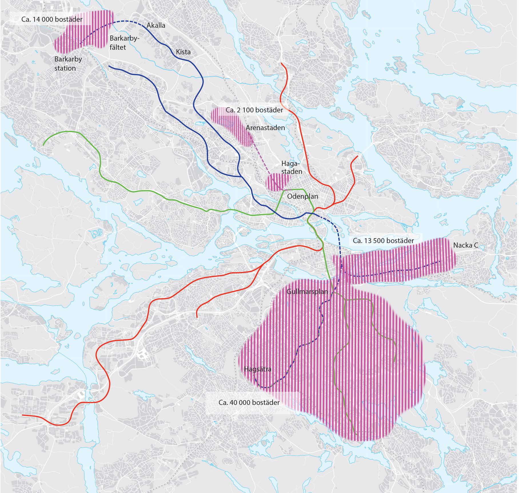 Ökat bostadsbyggande Nacka kommun har ansvar för att cirka 13 500 bostäder uppförs på västra Sicklaön i en takt som i genomsnitt ska vara cirka 800 bostäder per år.