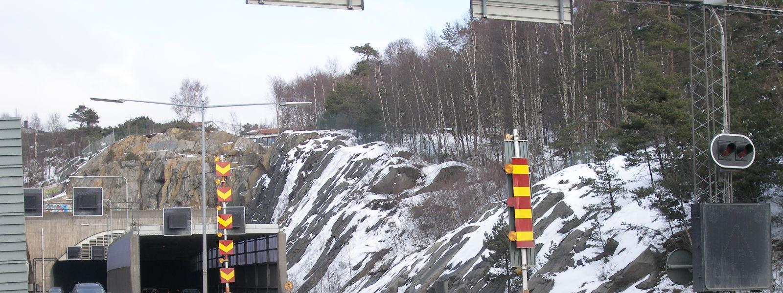 Uppgradering av Gnistängstunneln 2010-2015 Byggnadsverk utförde arbeten under ett antal helger och