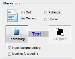 När du använder piltangenterna för att förflytta dig uppåt eller nedåt i dokumentet, läserw ordread Plus hela raden med text.