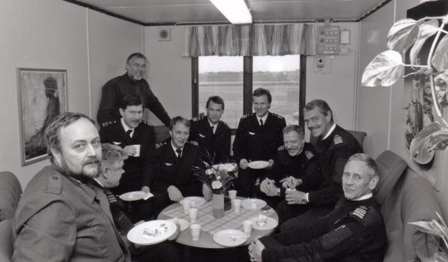 I troppen ingick också Jan Härlin, Peter Andersson, Ingemar Augustsson och Karl-Åke Sturesson. Fr v Ingemar Augustsson, Bertil Fredengard, Peter Andersson och Jan Härlin. Via Bertil Fredengard.