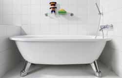Våra badkar tillverkas i emaljerad stålplåt, ett mycket hållbart och tåligt material. Fötterna är ställbara så karet står stadigt.