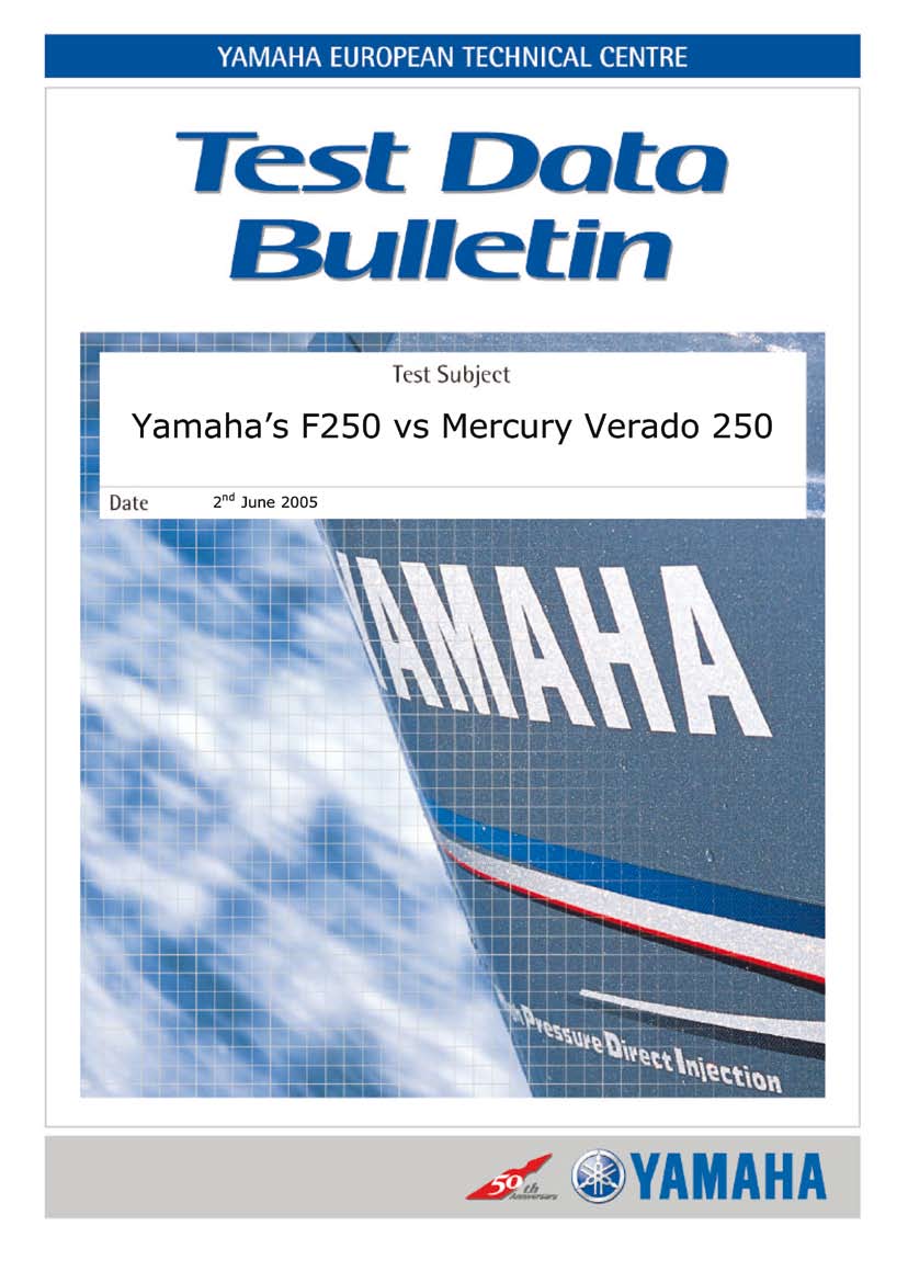 Testföremål Yamaha s F250 vs