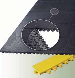 Gummimatta Solid Trell Solid är en modulmatta som klarar de flesta miljöerna. En slitstark matta med tät och halksäker ovansida.