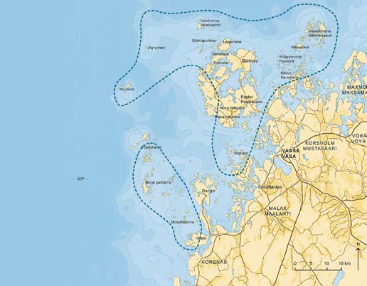 FINLANDS ENDA NATURARV Över sjuttio procent av Finlands första naturarv, Kvarkens skärgårds världsarv, finns i Korsholm.
