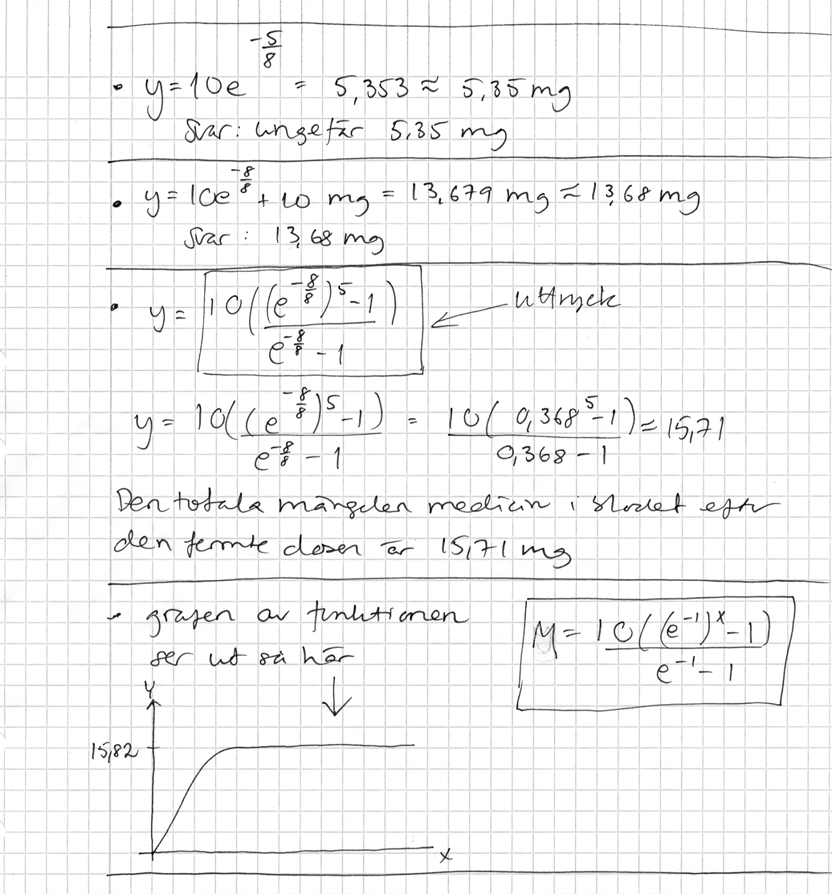 Elevlösning 3 (2 g och 5 vg och en av MVG-kvaliteterna) Bedömning Metodval och Genomförande Kvalitativa nivåer Poäng Motiveringar 21 X 1/2 Matematiska resonemang X 1/2 Redovisning och matematiskt