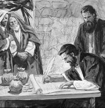 Evangeliet enligt Matteus Han skulle vara ättling till Abraham Matteus 1:1 17 och arvinge till Davids tron (se Jesaja 9:6 7; Abraham 2:11).