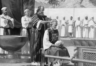 Hebreerbrevet 5 Jesus Kristus, den store högprästen Många män från Levi stam kallades att verka som präster i Israels tempel, men endast en man en ättling från Aron kallades att verka som högpräst