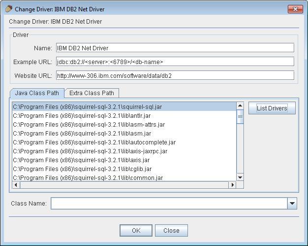 1 IBM DB2 Net Driver Välj meny Windows,