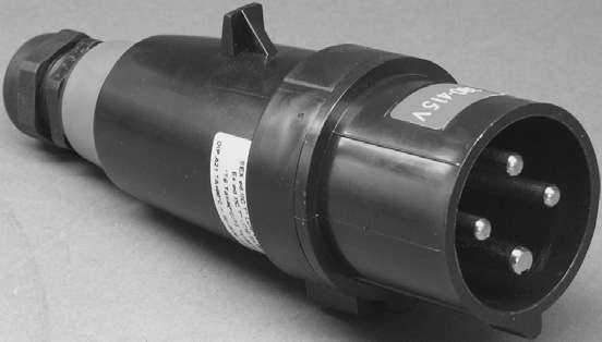 380-415 V AC, 50/60Hz 3P+N+jord 16 A skarvuttag 16A skarvuttag med integrerad förskruvning(pg16) för 11-14 mm kabel Best. nr Best.