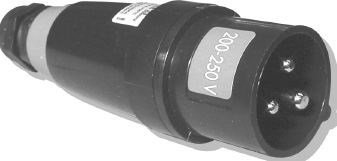 50/60Hz 3P+N+jord 32A väggmonterat uttag(2 st.
