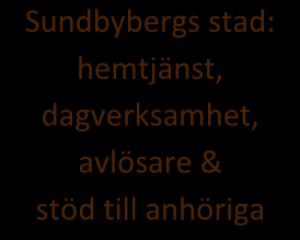 hemtjänst, dagverksamhet, avlösare & stöd till anhöriga När en person har fått en demensdiagnos är det