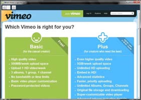 Klicka på knappen "Logga In" även om du inte har ett konto för Vimeo. Du kan skapa en på nästa skärm.