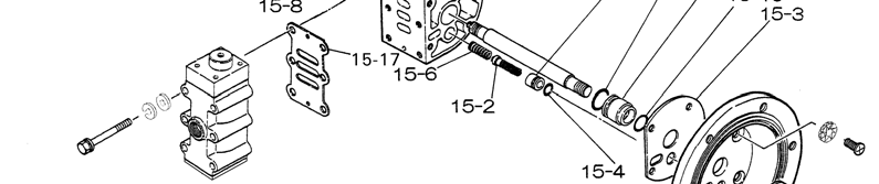 15-13-4 Packning 1 15-17 Packning 1 15-3 Packning 2 Packningskit för luftmotor