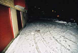 I hallen hittar Jan Olof och Lennart flera par skor i storlek 42. Men närmast dörren står ett par bruna. De är storlek 44.