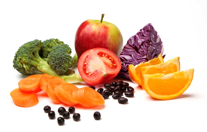 Det här är 500 gram frukt och grönsaker till frukt och grönsaker hör: frukt, bär, torkad frukt