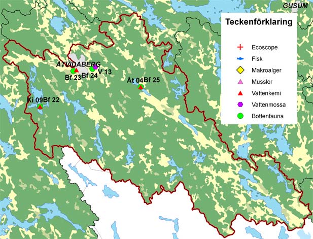 MOTALA STRÖM ALcontrol Resultat Delområde 11 Delområde 11 Storån vid Åtvidaberg Högst upp i vattensystemet finns klara, näringsfattiga sjöar, som t.ex. Horsfjärden.