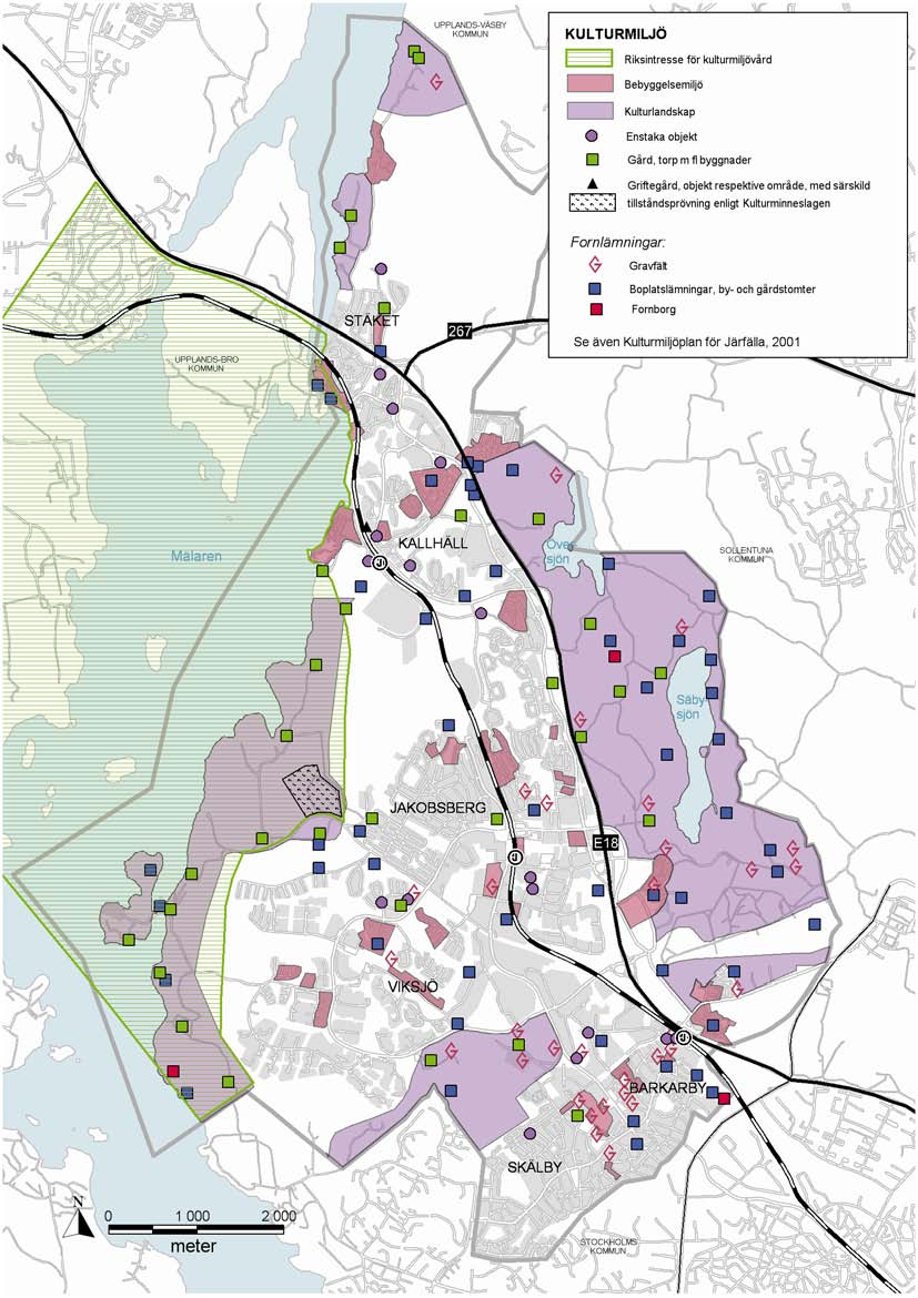 del 4 ALLMÄNNA INTRESSEN SAMRÅDSHANDLING Kort om Järfällas historia De forna farlederna Bällstaån och Igelbäcken var viktiga förutsättningar för de första etableringarna i Järfälla under bronsåldern.