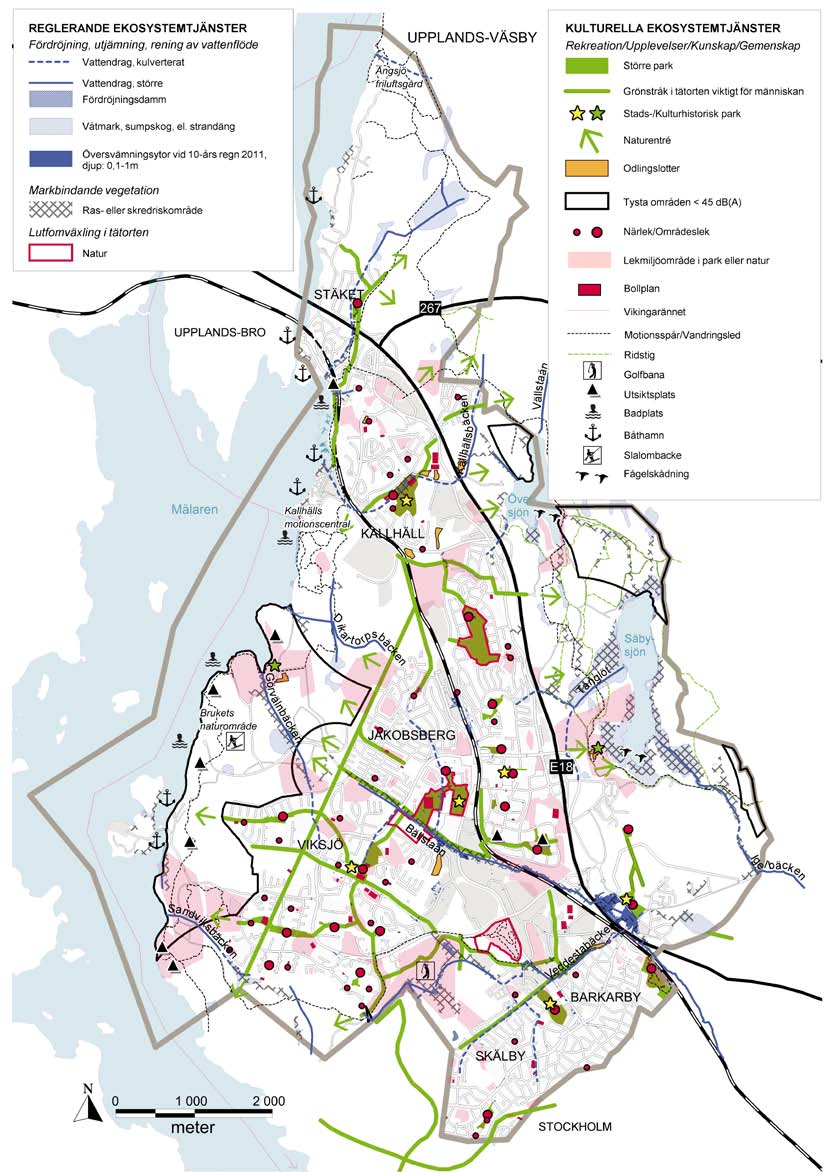 del 4 ALLMÄNNA INTRESSEN SAMRÅDSHANDLING Lekplatsen i Kallhällsparken. Den långa mälarstranden är en stor kvalitet för järfällaborna.