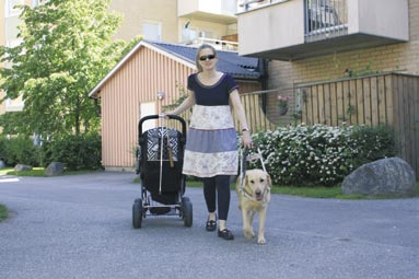 Ulrika, 31 år Jag behöver hjälp att komma ut på promenader med min ettåring. Barnvagn, ledarhund och käpp är ingen höjdarkombination.