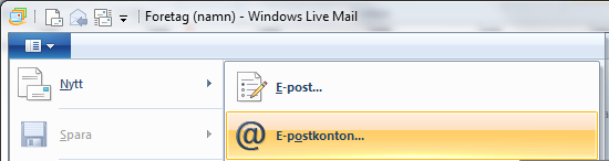 Sida 1 av 6 Här är en tydlig steg för steg-guide som beskriver hur du konfigurerar din e-post i e-postprogrammet Windows Live Mail. Vad innebär ett POP-konto?