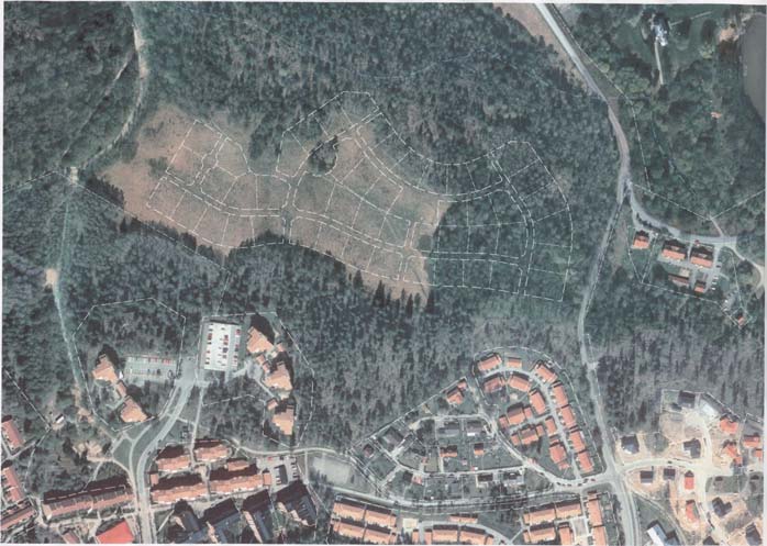 3. Detaljplanen del 3 Hur ser kvarteret Murverket ut i en flygbild? Kartinformation kan kombineras med flygbilder. Dessa upprätade, skalriktiga lodbilder kallas för ortofoton.