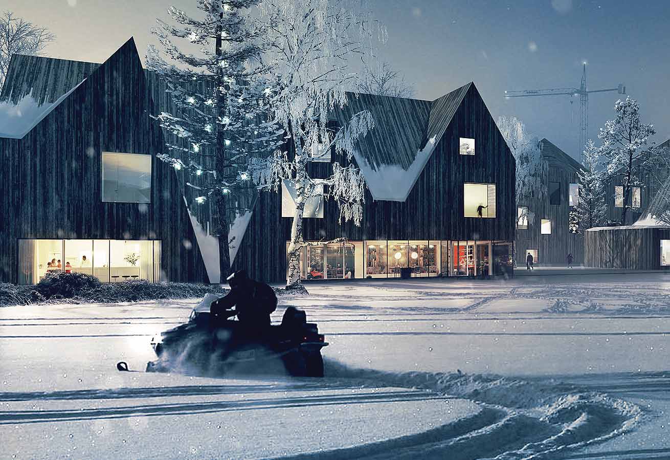 2033 2050 2100 Bandet av stadsstruktur förtätas och fullt innan framtida expansioner österut.