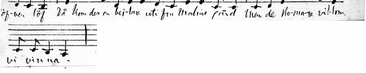Hyltén-Cavallius uppteckning av melodin till Näcken bejlare utmärkes av alla de för honom så utmärkande kännetecknen med ett skissartat och delvis otydligt original.