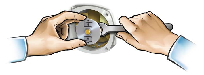 SA 07.2 SA 16.2/SAR 07.2 SAR 16.2 Styrenhet: Elektronisk (MWG) Idrifttagning (grundinställningar) 6. Kontrollera inställningen: Om symbolen (STÄNGD) inte står mitt för indexet på locket: 6.
