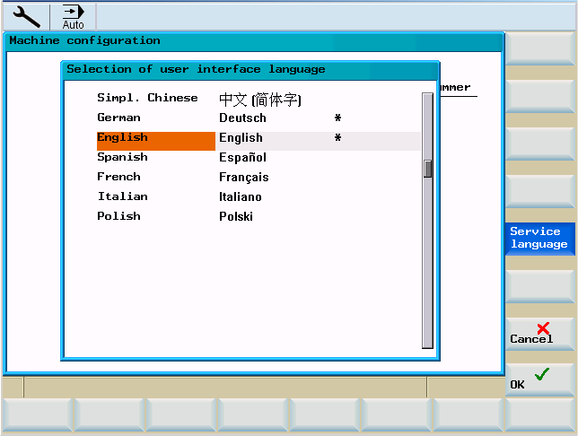 System 8.1 System Användaranmälan i nätverket Med "Change language" kan du välja språk för manöverytan.