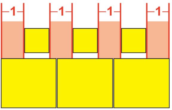 TEXT OCH TYPOGRAFI 1 2 1 (JIS) Rule alignment of rubi text Equal Space: Aligns rubi text so that the space at the beginning of the line of rubi text, the space at the end of the line of rubi text,