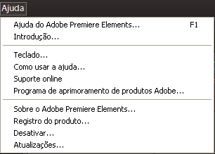 Komma igång med Adobe Premiere Elements 4 Välkomstskärmen visas när du startar programmet.