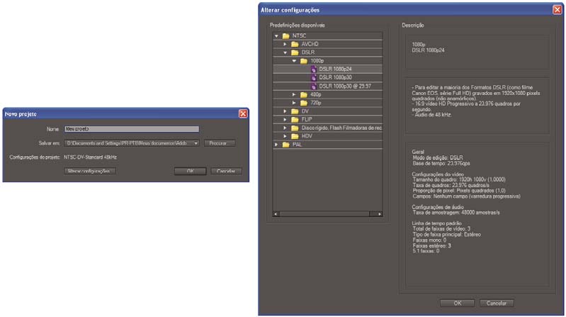 Komma igång med Adobe Premiere Elements 9 Projektförinställningar Om du till exempel har en MiniDV-videokamera väljer du en DV-projektförinställning eftersom: Den förinställningen ger de bästa