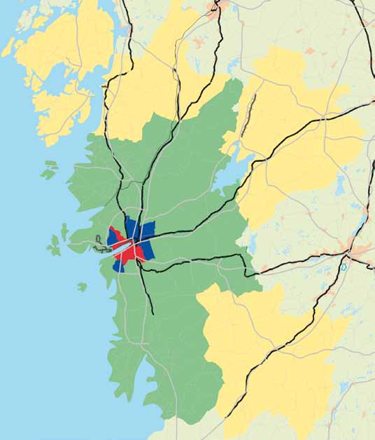 orust lilla edet tjörn stenungsund vårgårda ale alingsås kungälv lerum öckerö Göteborg partille mölndal härryda Utvecklingen av kollektiv - trafiken måste anpassas till de förutsättningar som finns i