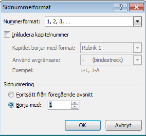 En rapport eller uppsats skall inte ha något sidnummer på titelsidan, och det ordnar du på följande sätt: 1. Dubbelklicka på sidnumret på förstasidan. Då öppnas en flik som heter Design. 2.