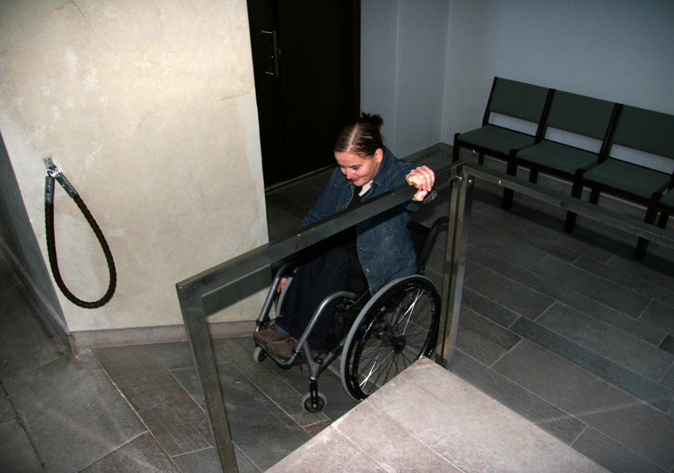 15. Alltid finns det inte utrymme för en ramp med rätt mått.