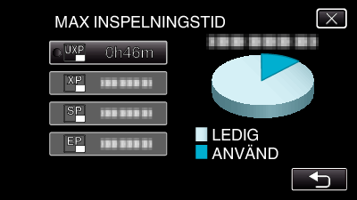 Inspelning Kontrollera återstående inspelningstid Du kan kontrollera återstående inspelningstid på SD-kortet och även hur mycket batterikraft som finns kvar 1 Öppna LCD-skärmen 0 Man kan ändra till