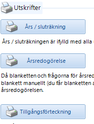 Redovisning period Skapa en ny period Om du inte har skapat en period för nuvarande år så är knappen Ny period aktiverad. Klicka på den för att skapa en ny redovisningsperiod.