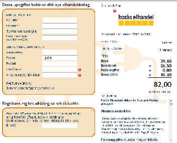 Fyllt i uppgifterna som det nya elbolaget behöver och klicka på Klar för att genomföra bytet.